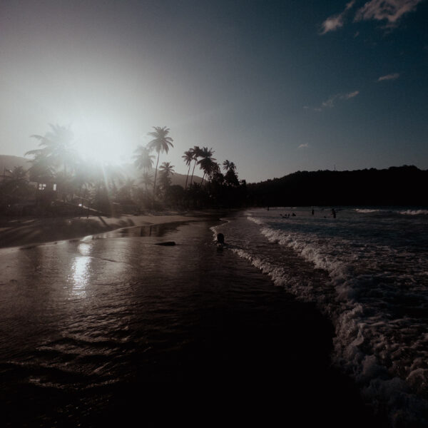 Maracas Bay, Trinidad, during sunset.